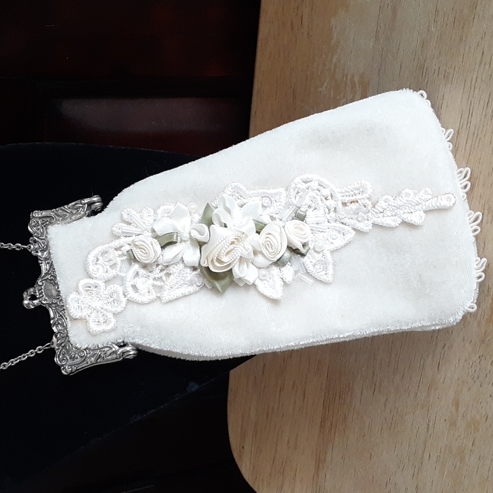 Vintage Floral Coin Purse Evening Bag KK106 - Picture 15 of 15